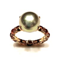 Anello Donna Collezione Perle in Oro giallo Perla Sommer VULCANO/A003